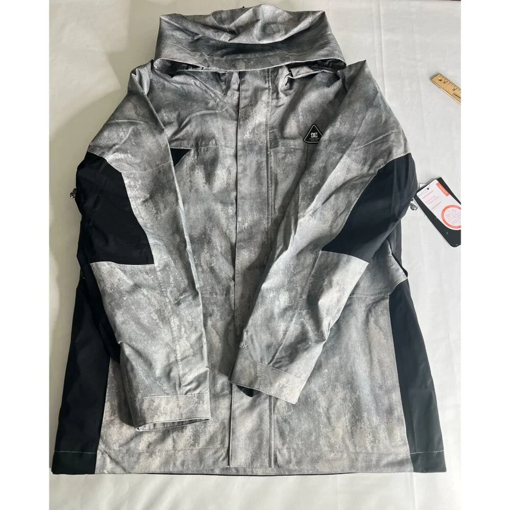 DC Command 45K Mens Jacket Sympatex Waterproof Hooded Gray/Black Size Medium - Picture 9 of 15